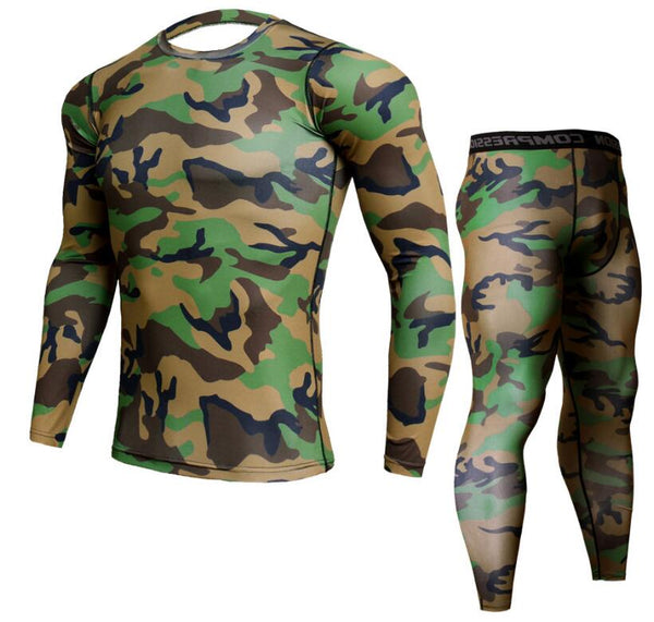 Men's Camouflage Pants & T Shirt Sets
