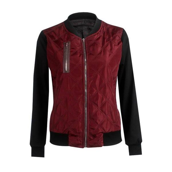 Women's Solid Color Fashion Zipped Jacket